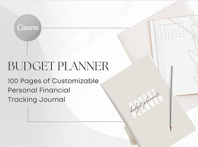 Budget planner | CANVA behance branding bundle canva canva design canva template design graphic design illustration ui