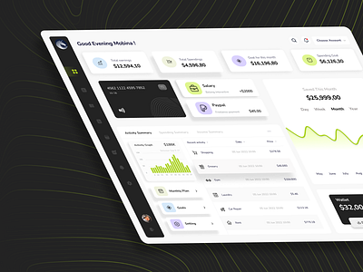 Financial Dashboard crypto dashnoard design financial financial managment graphic design illustration ui ux