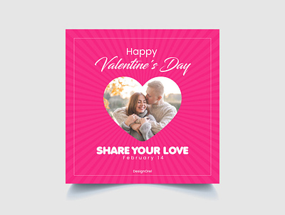 Valentine's Day ads branding design graphic design illustration instagram post love love day social media design valentines day vector