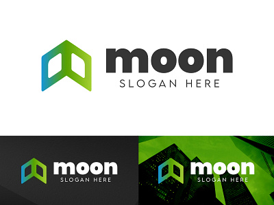 Moon Logo Template abstractart artwork branding design illustration logo typography ui ux vector