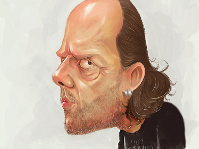 Lars Ulrich caricature character design games illustration