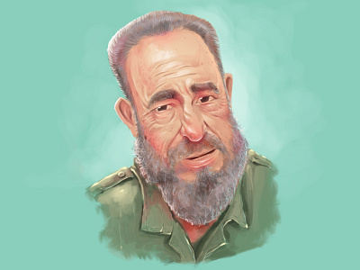 Fidel Castro caricature character design games illustration