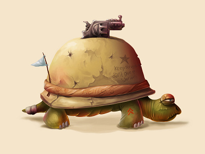 Dogol art character design digital games illustration turtle warrior