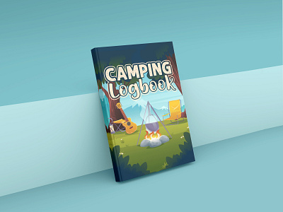 Camping Logbook Keep A Record Of All Your Adventures life. adventure amazon book book cover children coloring coloring book design forest camp graphic design illustration logbook logo ui