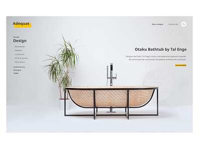 Adequat blog concept design minimalist ui ux webdesign