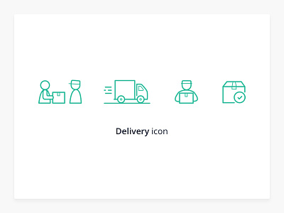 Icons set - Delivey concept delivery design ecommerce eshop icon icons line minimal tracking webdesign