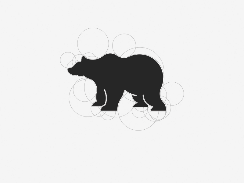 Bear company - logo animation circle construction design graphics logo logos ui webdesign