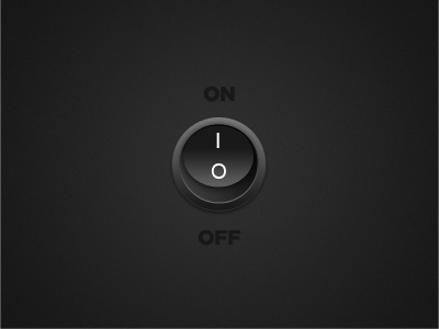 Switch Button black button icon off on switch