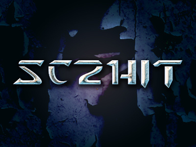 StarCraft 2 Hit 2 craft font hit logo photoshop star style type