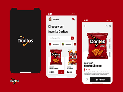 Doritos App app mobile ui ux