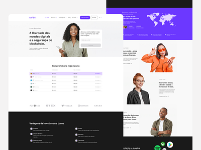 Lunes - Website crypto design ui ux website