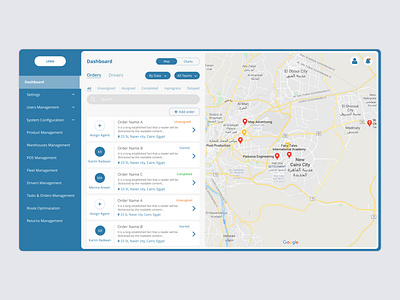 Order mangment sysmet blue blue and white daily ui dashboad dashboard dashboard app dashboard design dashboard ui design order order management ordering orders ui ui design uidesign ux ux ui ux design website