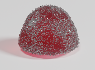Red Jube 3d 3d animation 3d model animation blender blender guru candy graphic design