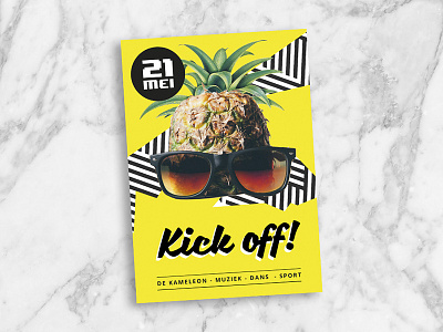 Kick off! event fun kick off pineapple stripes swag