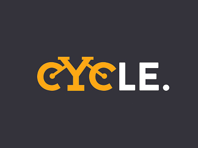 Cycle Dribbble bike cycle cycling drive logo ride