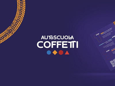 Autoscuola Coffetti Logo branding design flat graphic design icon illustration logo logomark ui vector