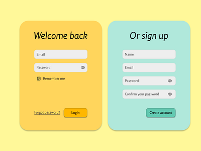 #DailyUi #001 - Sign up page
