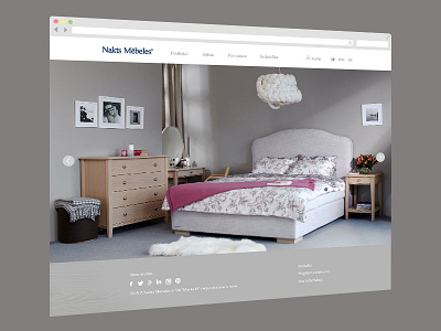 Furniture Web Page Design bedroom web design clean web page contemporary web page minimal web page web page design