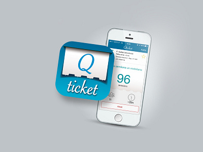 Logo Icon Design for Phone App icon logo design logo app design phone app logo design ticket blue app design