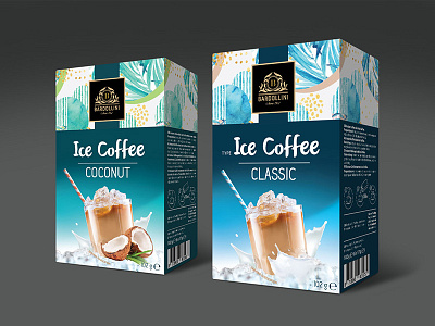 Ice Coffee Packaging classic coconut coffee design ice packaging