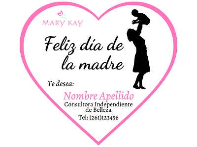 Tarjeta Día de las Madres branding business flyer gift card graphic design independent work marketing