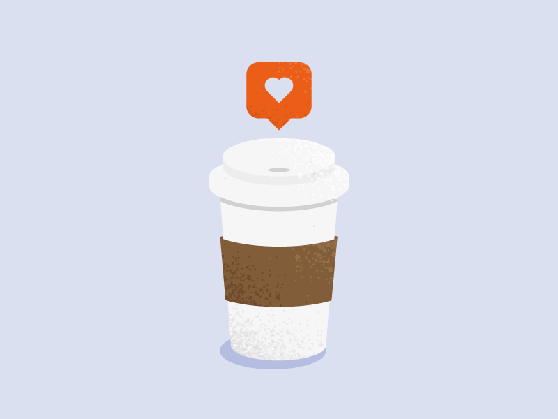 Coffee Always notification like coffee iconography flat illustration coffee love love like coffee