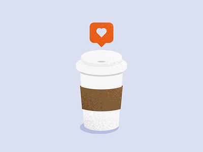 Coffee Always coffee coffee love flat iconography illustration like like coffee love notification