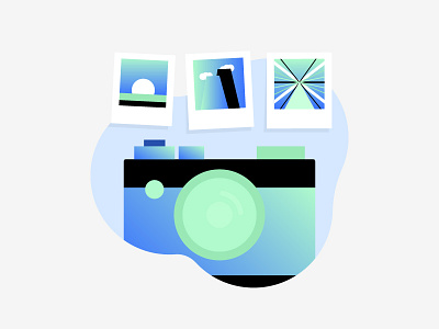 Camera & Photos camera gradient icon iconography illustration photos