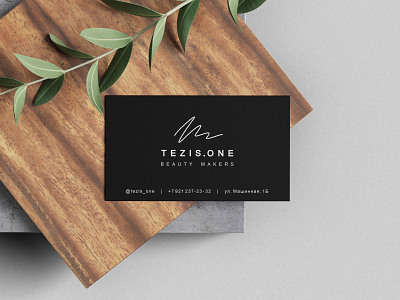 Tezis One branding businesscard fashion graphic design identique logo logotype minimalism