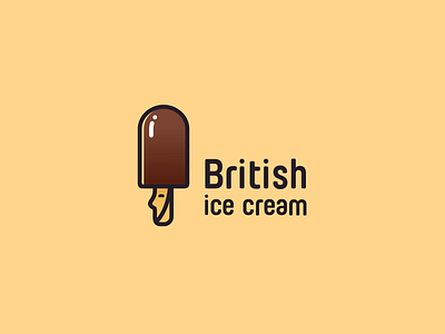 British Ice Cream art british concept design flat icecream logo logotype minimal vector