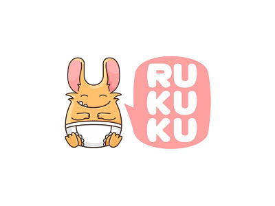 Rukuku! art cartoon character design draw funny illustration logotype vector