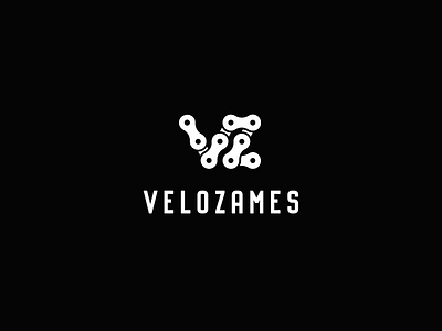 Velozames bicycle bike design logo logotype minimalism minimalistic sign store