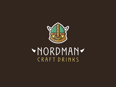 Nordman brewery logo branding brewery craft craftbeer design drinks flat identity minimalism product scandi vector