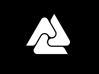 Trifecta icon logo symbol thicklines triangle