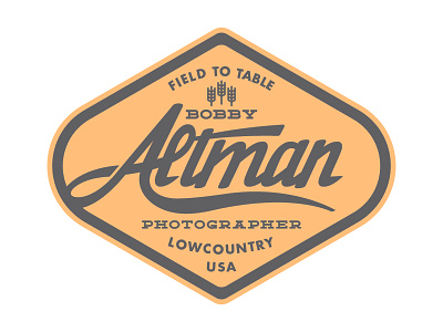 Bobby Altman Photographer Logo badge logo lowcountry photographer southern