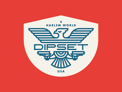 Dipset Badge Design dipset harlem world most hated
