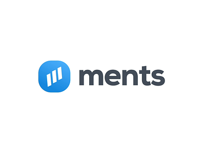 ments Logo Animation animation branding design flat icon illustration logo minimal typography vector
