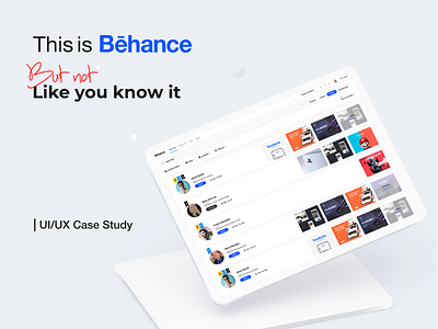 Behance Search Redesign branding case study redesign research ui uidesign uiux ux uxdesign