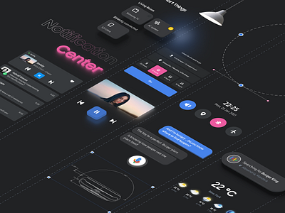 Smart Watch UI components android animation app branding component library components design icon illustration interface ios isometric ui watch