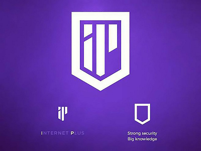Internet plus logo software company branding company information internet it logo plus technology