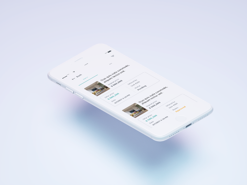 Details list iOS app by Ashraf Omran on Dribbble