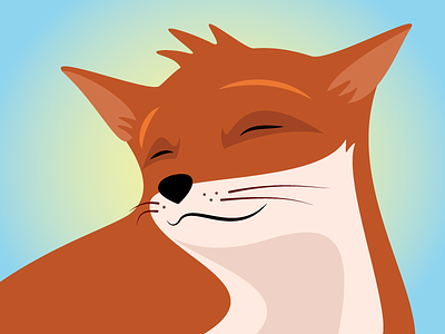 Foxjoy animal cartoon character fox happy