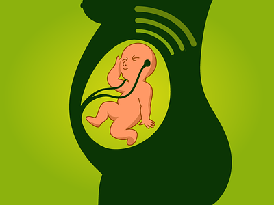 Musicbaby baby logo music spotify womb