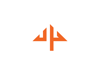 Up arrow logo orange up