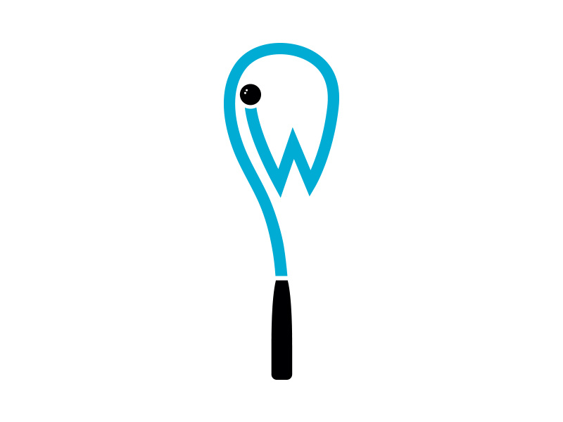 Squash Racquet Logo by Lindsay Giuffrida on Dribbble