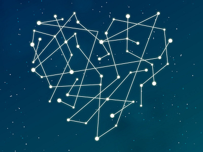 Heart Constellation astrology astronomy atmosphere constellation heart night sky star stars