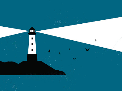Lighthouse beam birds coast light lighthouse ocean sea