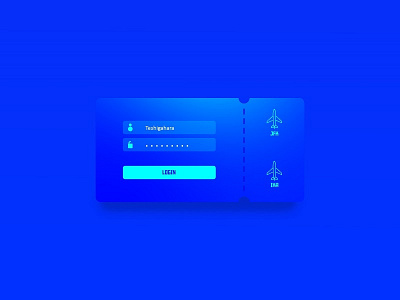 Airline ticket airline login panel template ticket