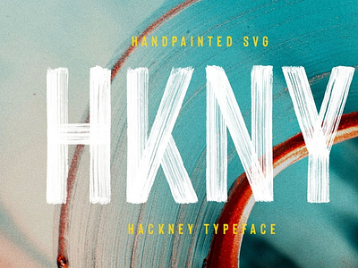 Hackney SVG Font | Bold Hand-painted svg font