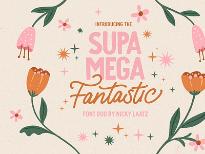 Supa Mega Font | Fantastic Font svg font